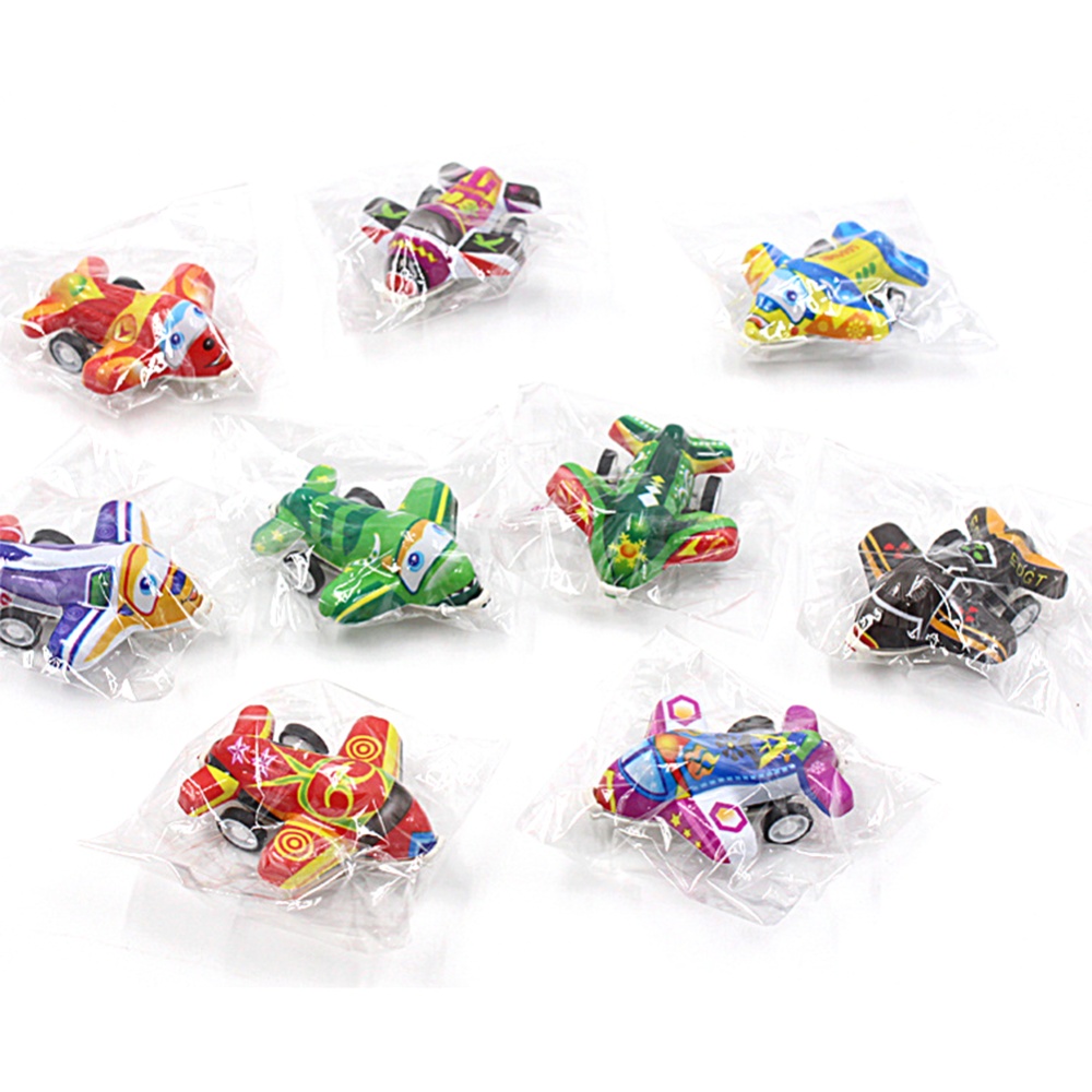 Children Pull Back Small Airplane Toy Inertial Colourful Mini Model For Kids Single opp bag - Image 3