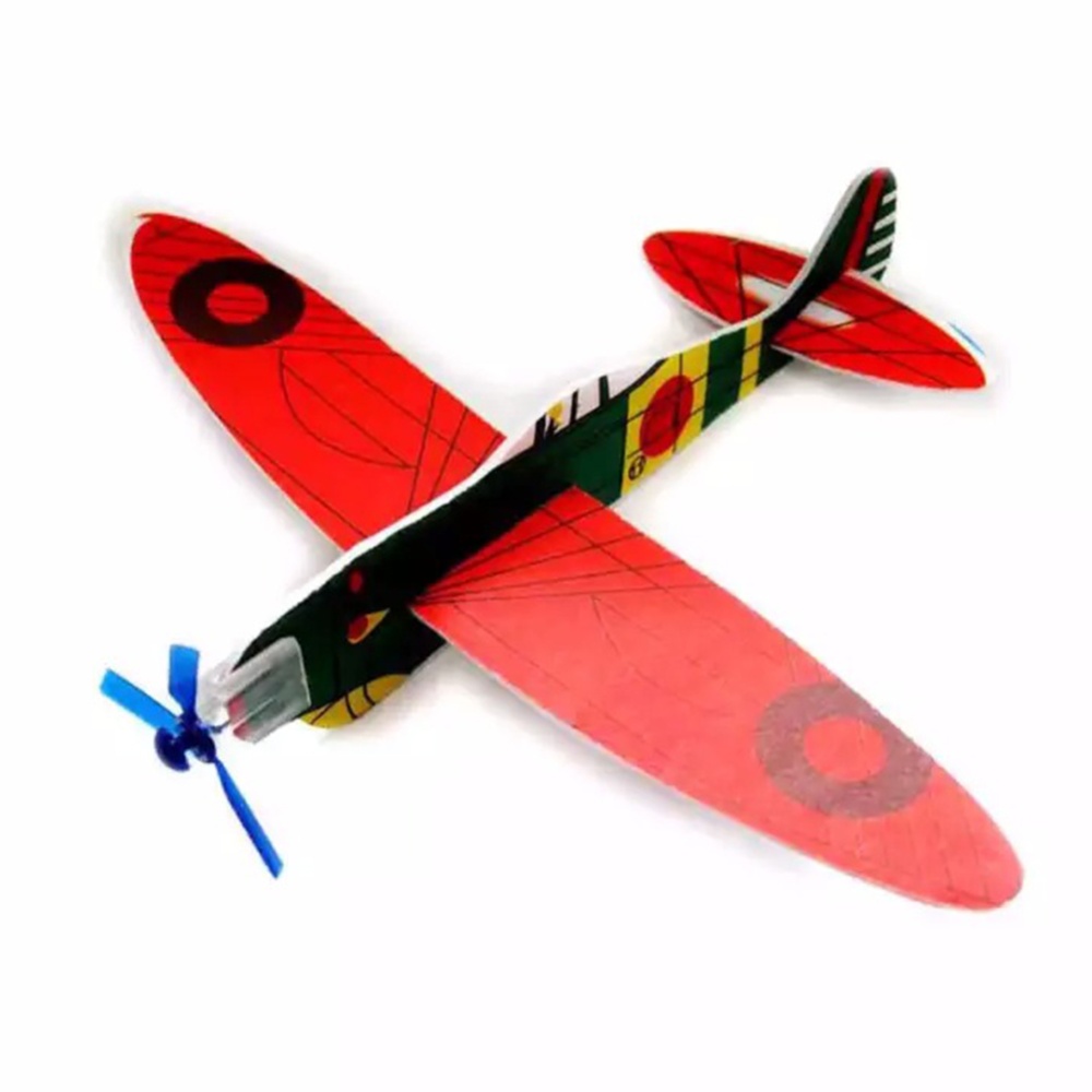 Outdoor Sports Plane Model Diy Puzzle Small Production Assembling Airplane Toy For Children Random Color - Image 3