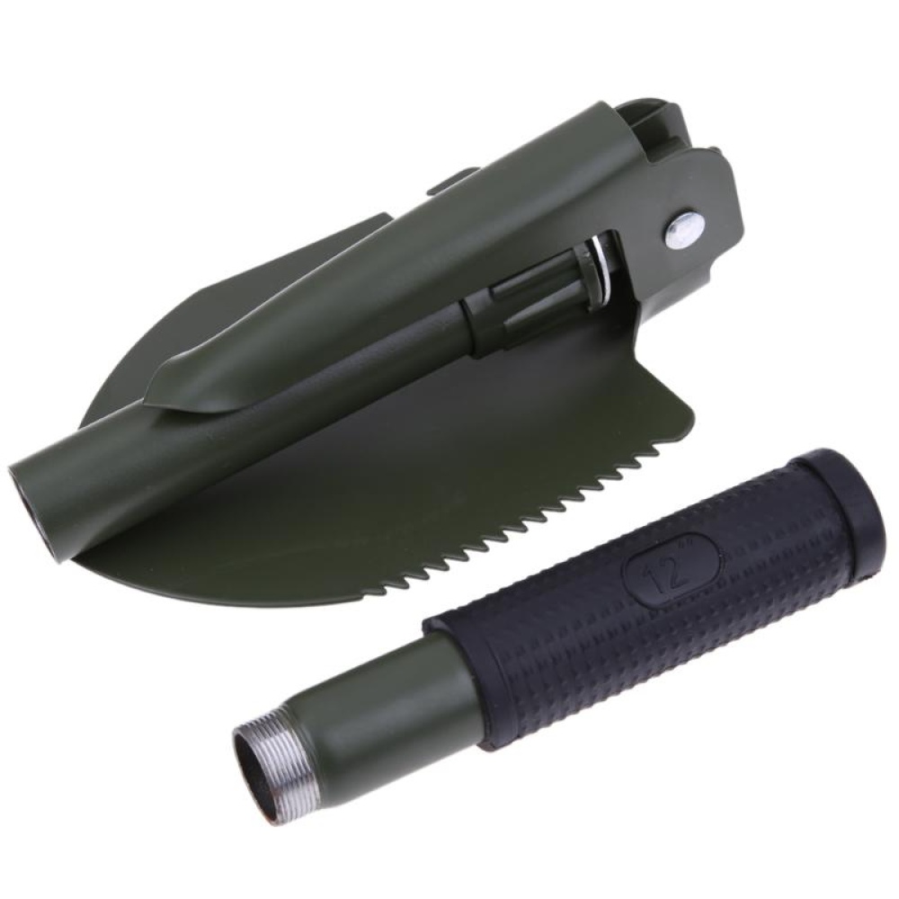 Multifunctional Life Saving Shovel Engineer Fishing Folding Emergency Small Accessories ArmyGreen - Image 2