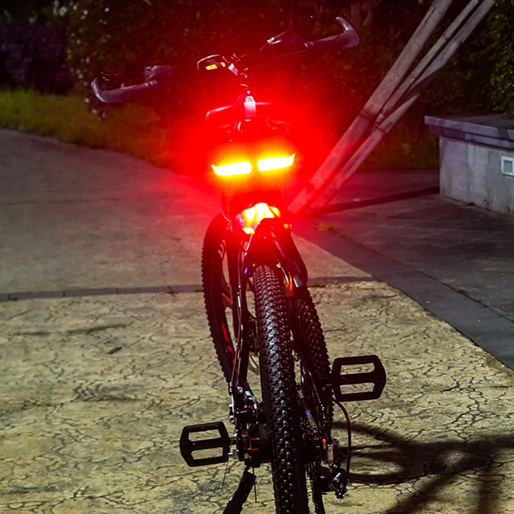 Bicycle 20led Tail Light Turn Signal Indicator Waterproof Usb Rechargeable Remote Control Warning Black - Image 2