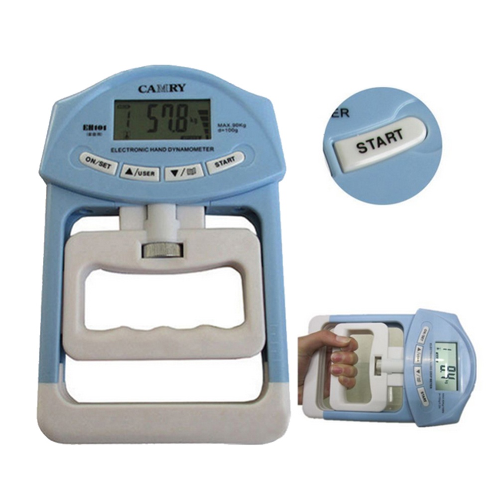 Electronic Hand Grip Strength Dynamometer Meter Auto Capturing Power blue - Image 3