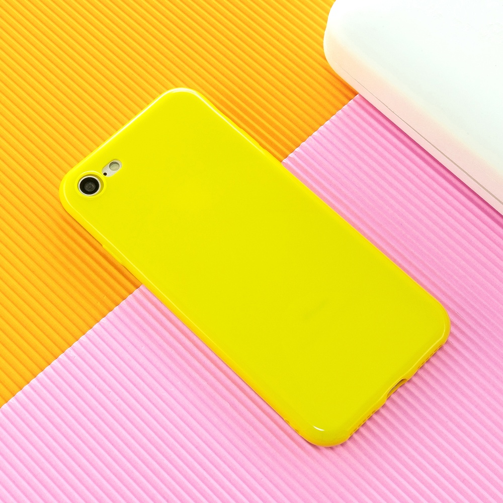 For iPhone 5/5S/SE/6/6S/6 Plus/6S Plus/7/8/7 Plus/8 Plus Cellphone Cover Soft TPU Bumper Protector Phone Shell Lemon yellow - Image 3