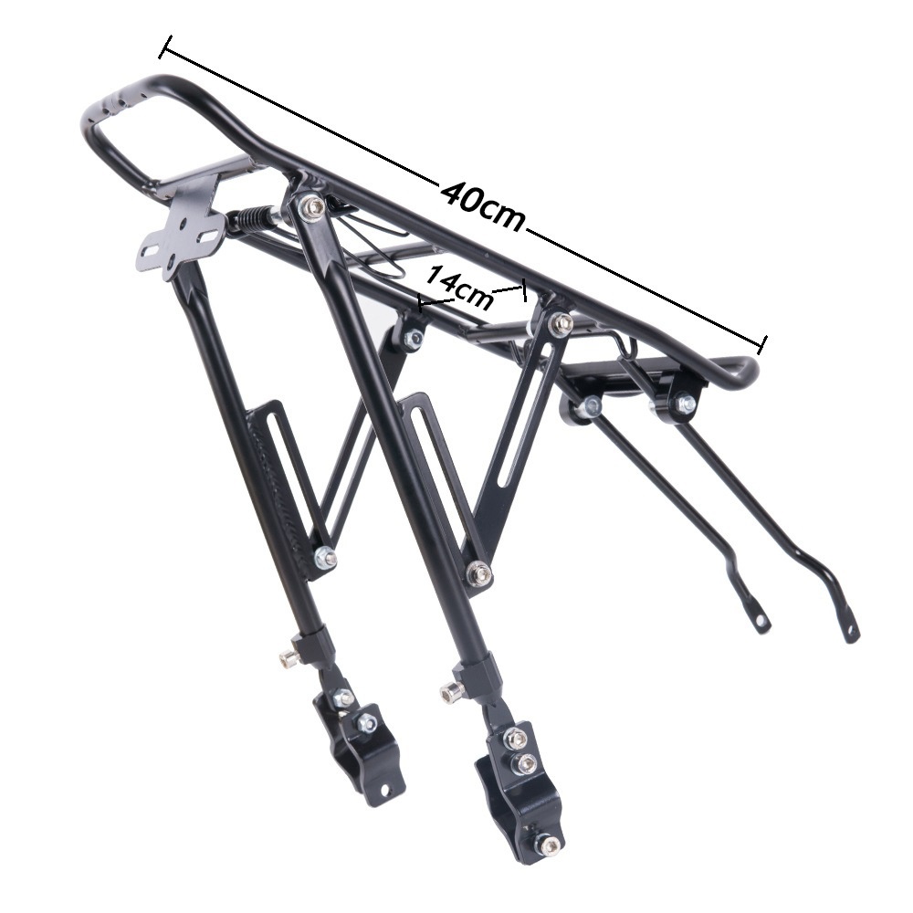 ZTTO Bicycle Rear Rack Carrier Shelf Cycling MTB Bike Back Seat Cargo for V Brake black - Image 2