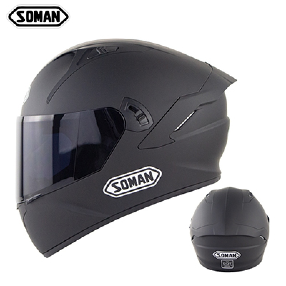 Motorcycle Helmet Anti-Fog Lens sith Fast Release Buckle and Ventilation System Wearable Ergonomic Dumb black_M - Image 3