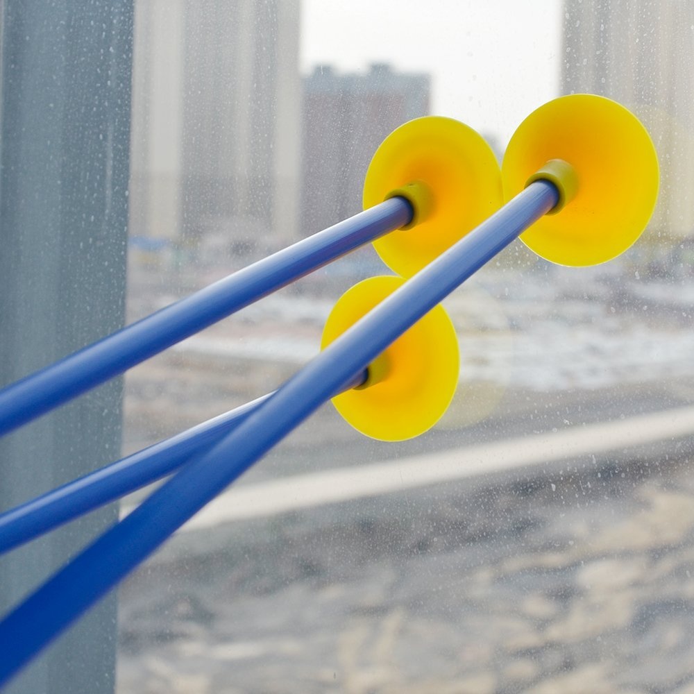 6PCS Creative Children Sucker Arrows for Archery Bow Youth Outdoor Sports Game Toy Gift Blue-yellow - Image 2