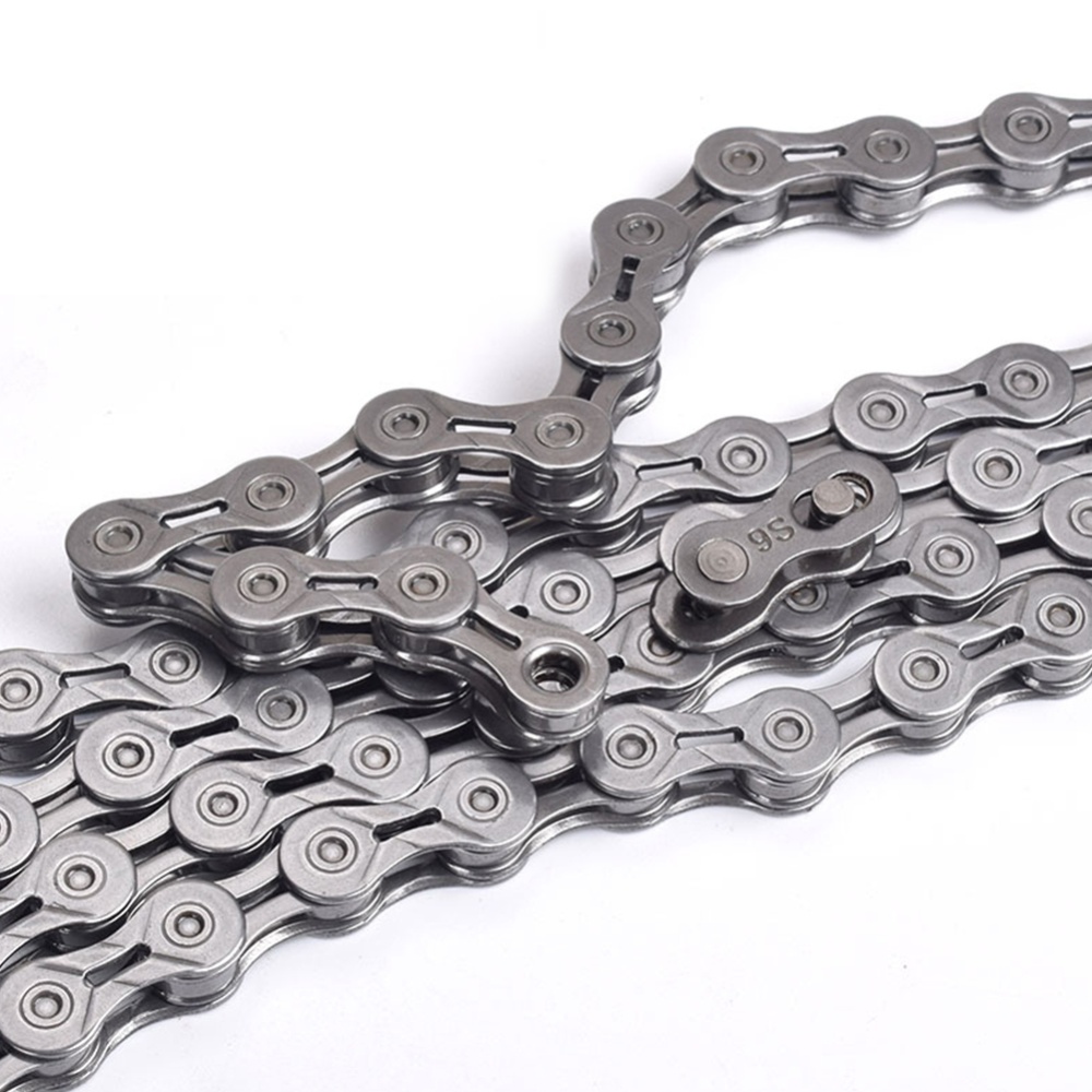 Bicycle chain Hollow Bike Chains 9 10 11 speed Ultralight MTB Mountain Road variable 10X10L27/30 hollow (silver) - Image 2