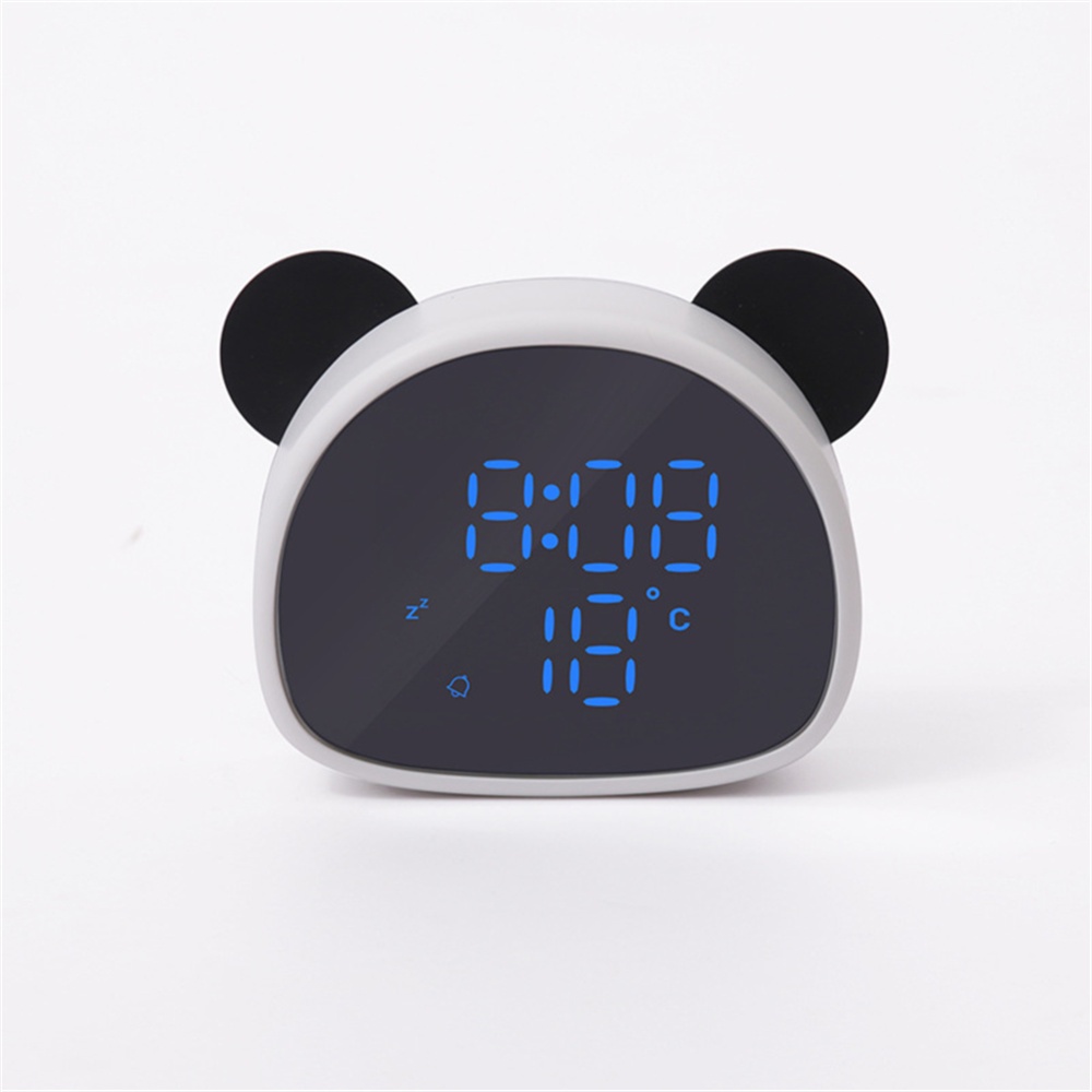 Cartoon Panda Shape Alarm Clock Multi-function Voice Control Digital