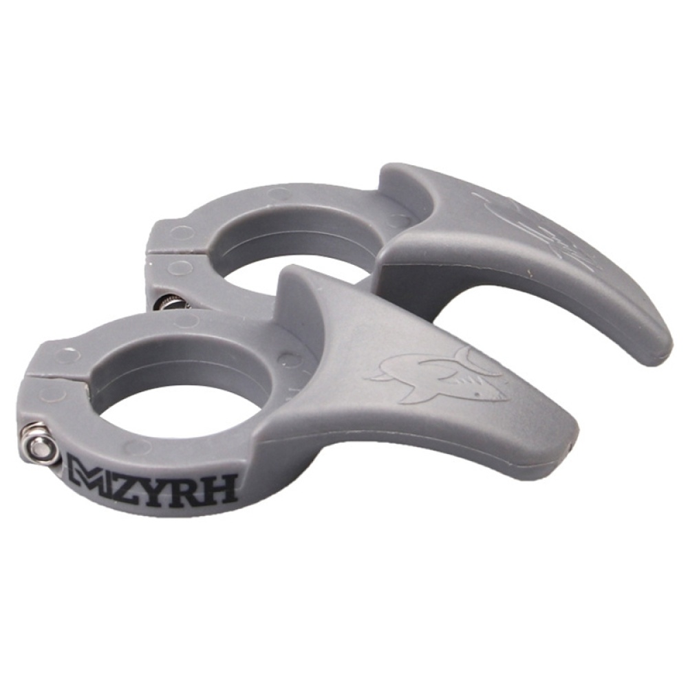 Aluminum Alloy Bicycle Deputy Handle Anti-slip Bike Secondary with Lock Ring Kit gray_One size - Image 3