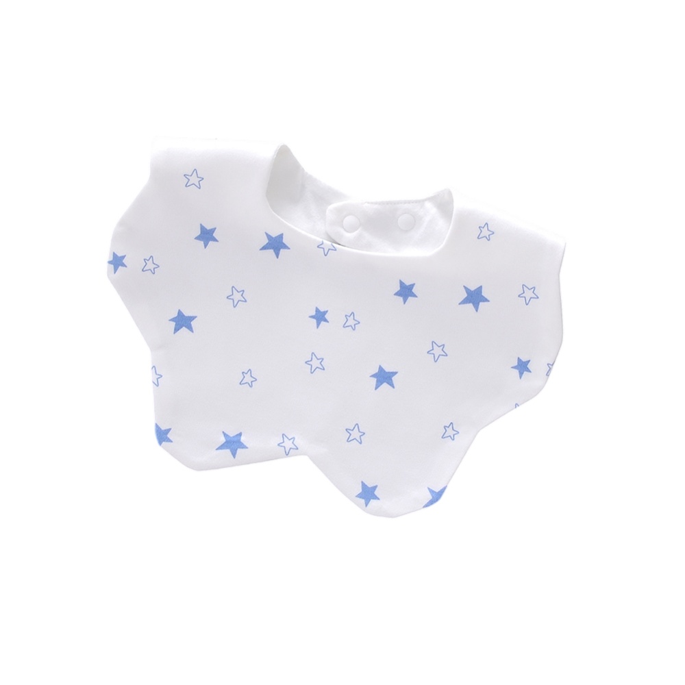 Newborn Saliva Towel Cute Cartoon Printing Petal Bibs Cotton Waterproof Adjustable Bib For Baby Aged 0-1 Brown Bunny - Image 3