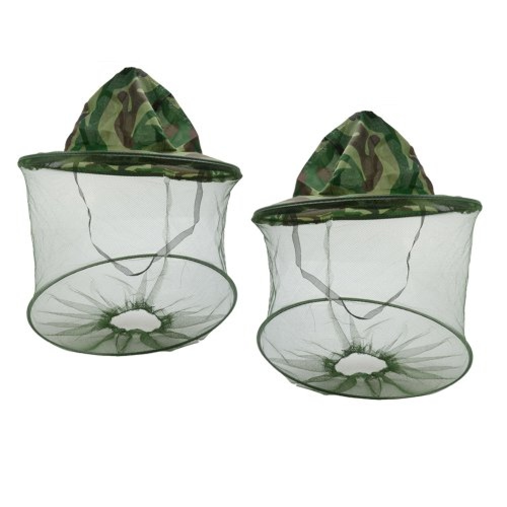 Adult Beekeeping Hat Outdoor Camouflage Bush Cap Anti-mosquito Shawl Fishing Sunscreen Net - Image 2