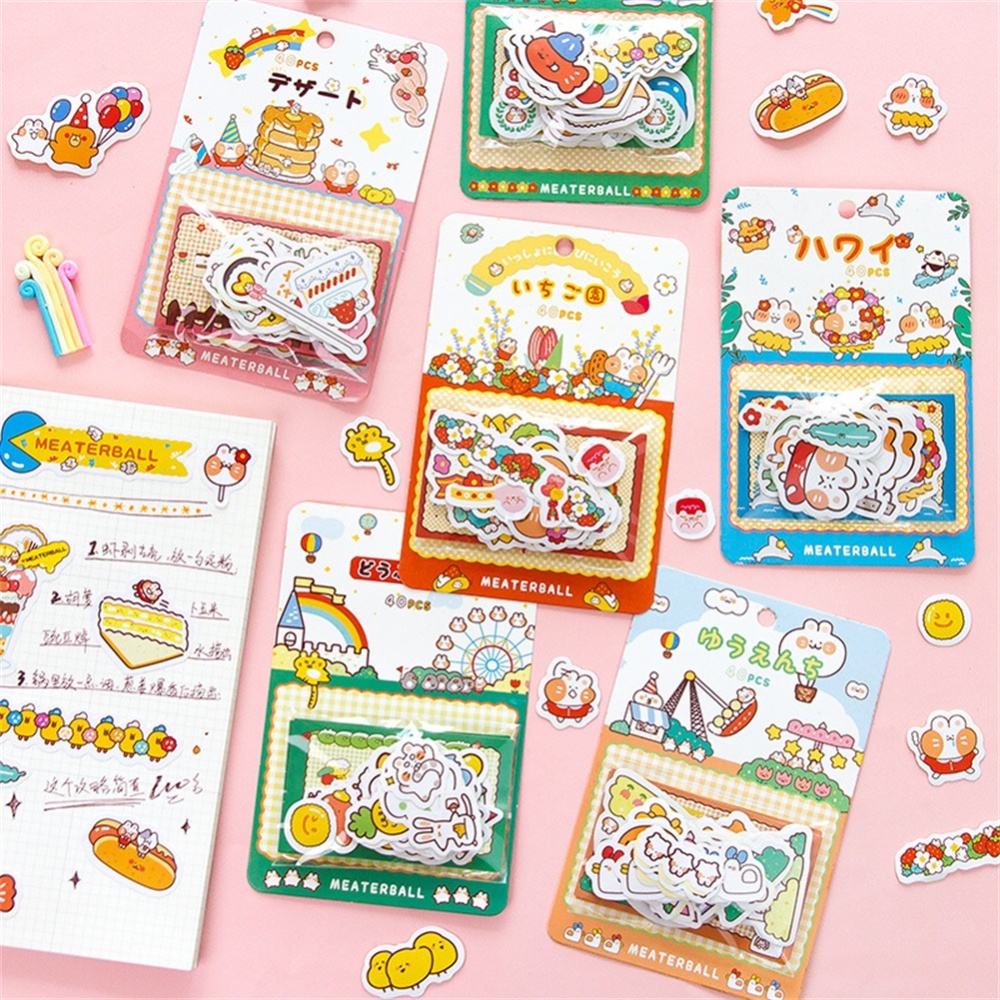 Cute Label Diary Handmade Adhesive Paper Sticker Scrapbooking Stationery Decor 1# - Image 3