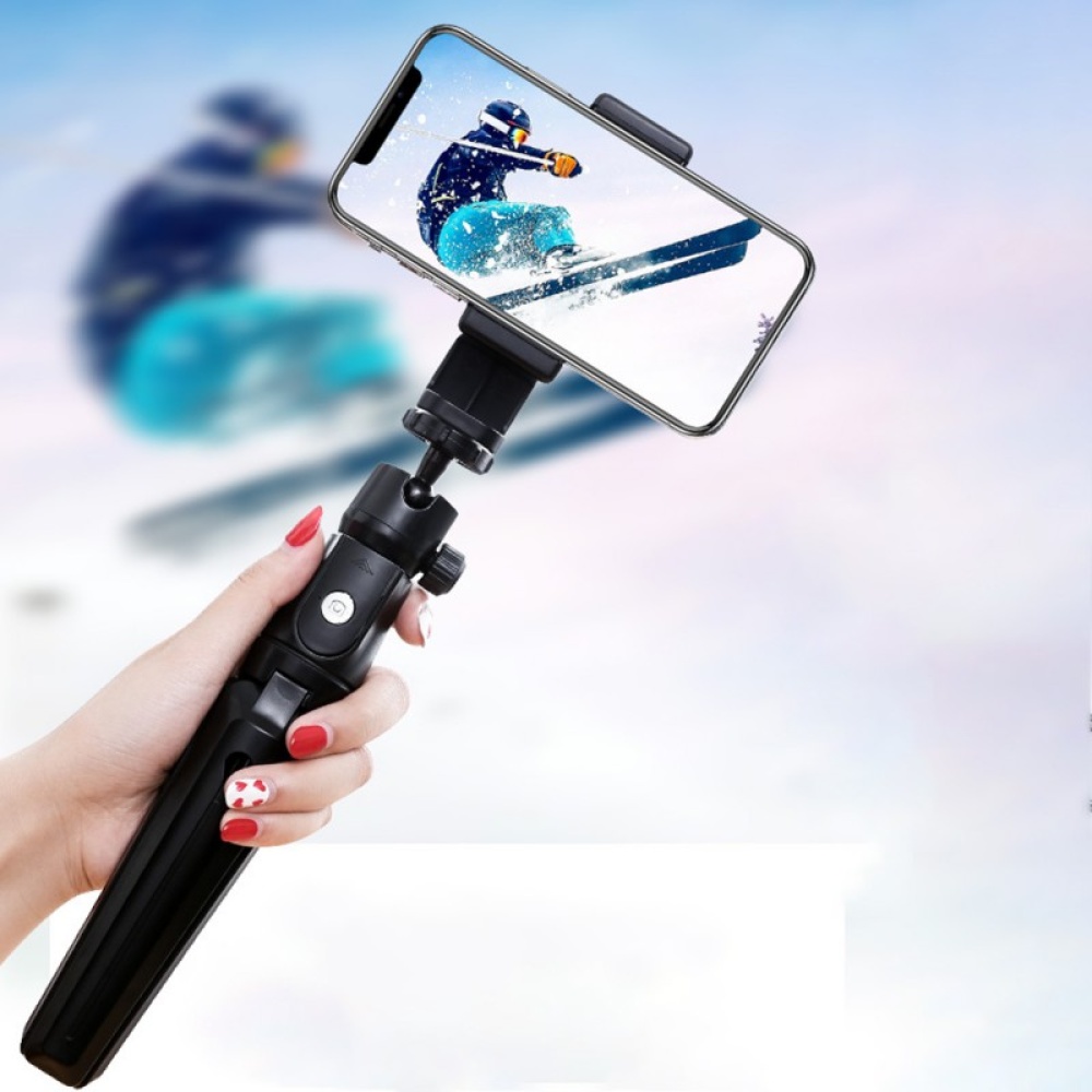 Portable K20 Tripod Handheld Self-timer Bluetooth Android / iOS Mobile Phone Universal Live Selfie Stick for Travel - Image 3