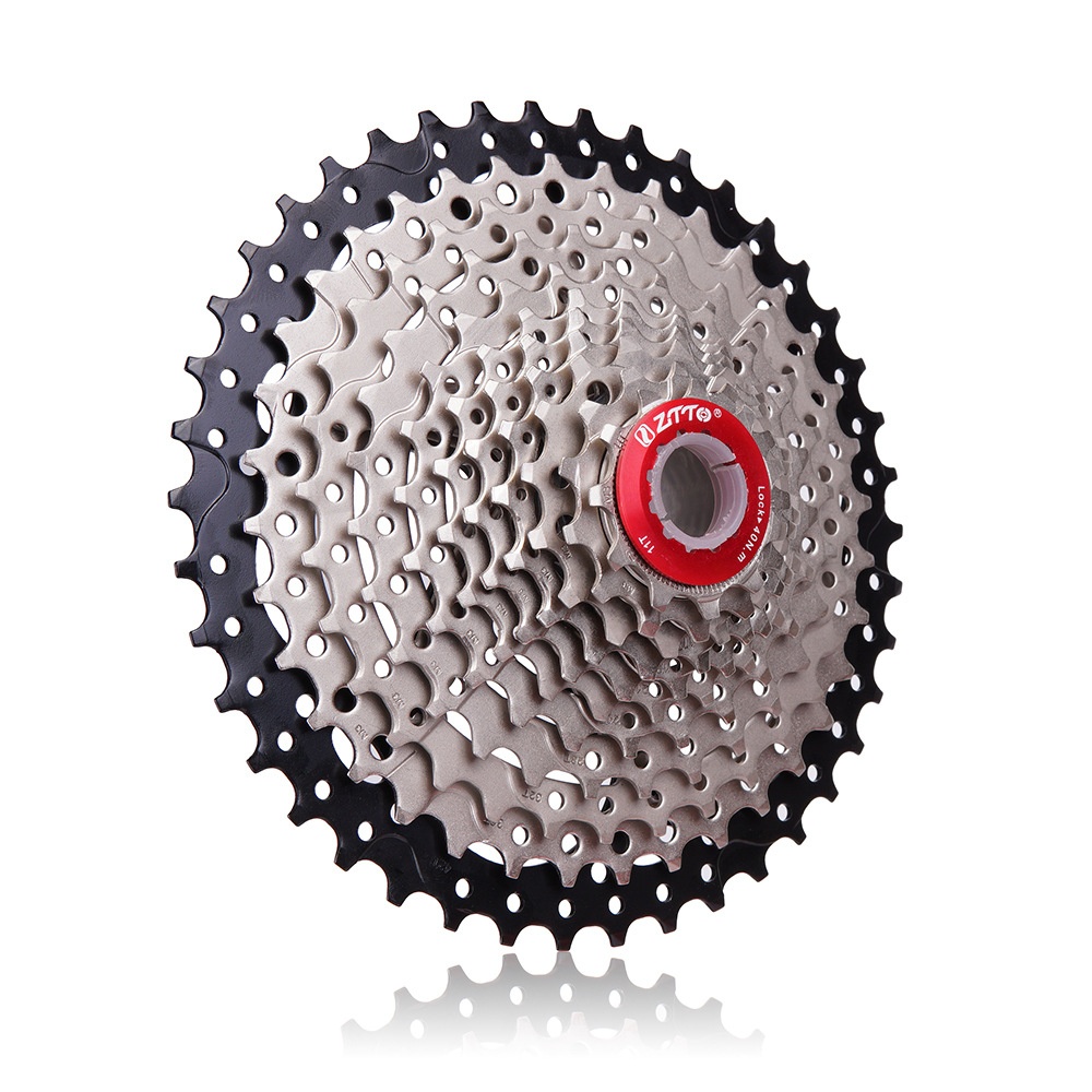 ZTTO 11 Speed 11-42T MTB Mountain Bike 11s Cassette Freewheel Bicycle Parts 11-speed 42T black silver - Image 2