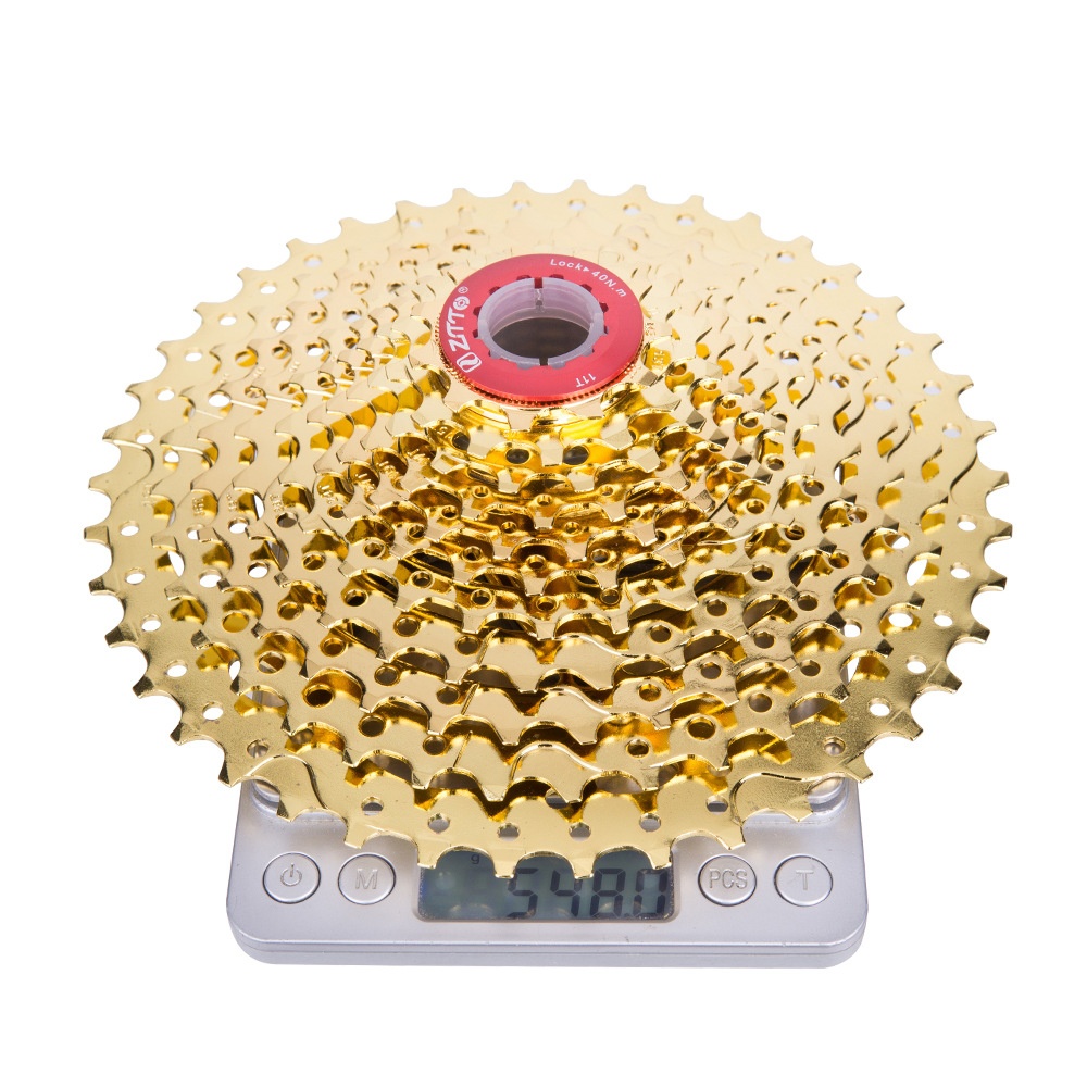 ZTTO 11 Speed 11-42T MTB Mountain Bike 11s Cassette Freewheel Bicycle Parts 11-speed 42T full gold - Image 2