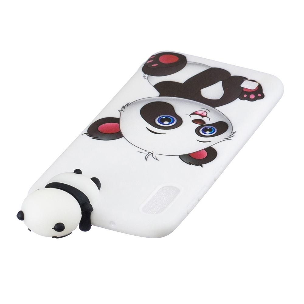 For Samsung A10 3D Cute Coloured Painted Animal TPU Anti-scratch Non-slip Protective Cover Back Case a panda - Image 3