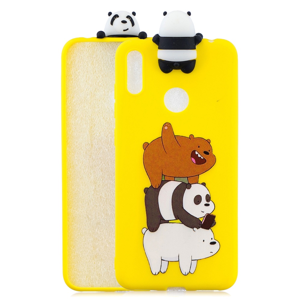 For Huawei Y6 2019 3D Cartoon Lovely Coloured Painted Soft TPU Back Cover Non-slip Shockproof Full Protective Case Love unicorn - Image 3