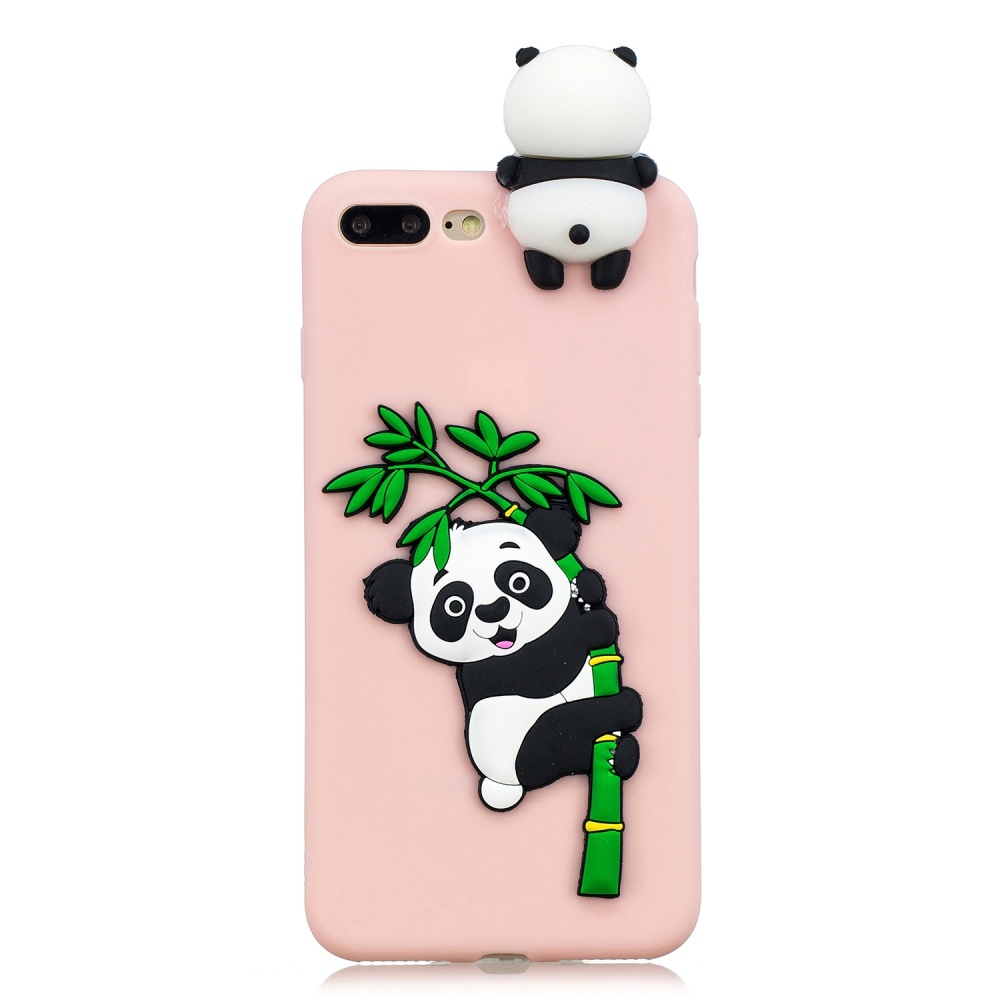 For iPhone 5/5S/SE/6/6S/6 Plus/6S Plus/7/8/7 Plus/8 Plus Phone Case 3D Cartoon Panda Bamboo Cellphone Back Shell Shockproof Smartphone Cover - Image 3