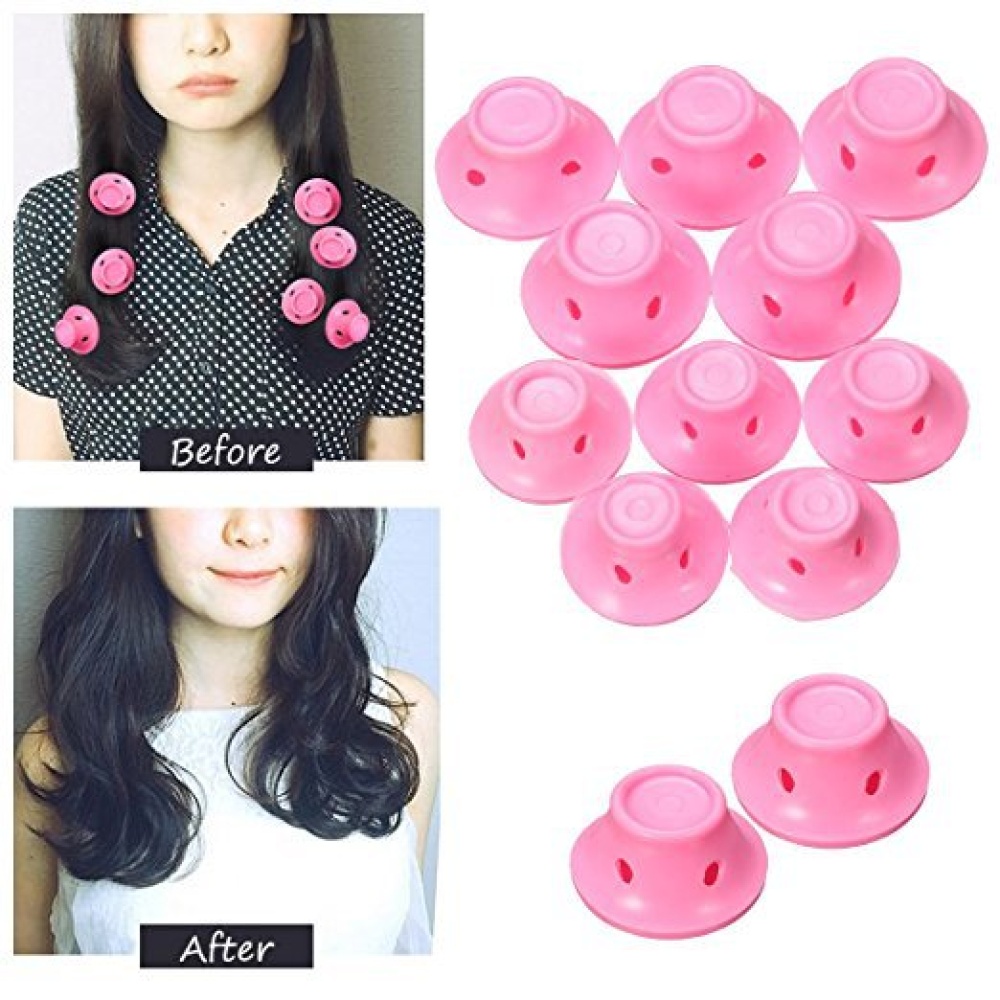 Portable Ultra-long Hair Dryer Oil Curly Styling Heating Cap Set Fast Without Hurting Rose Red + Pink Bell Roll_25 * 17 - Image 3