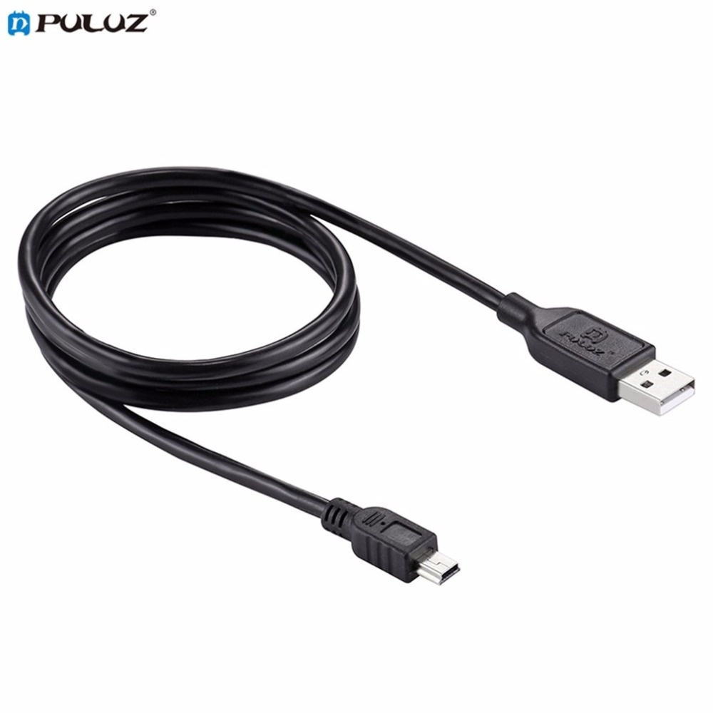 USB Sync Data Charging Cable Black 5D3 Camara Line Type A to Mini 5-Pin B black - Image 3