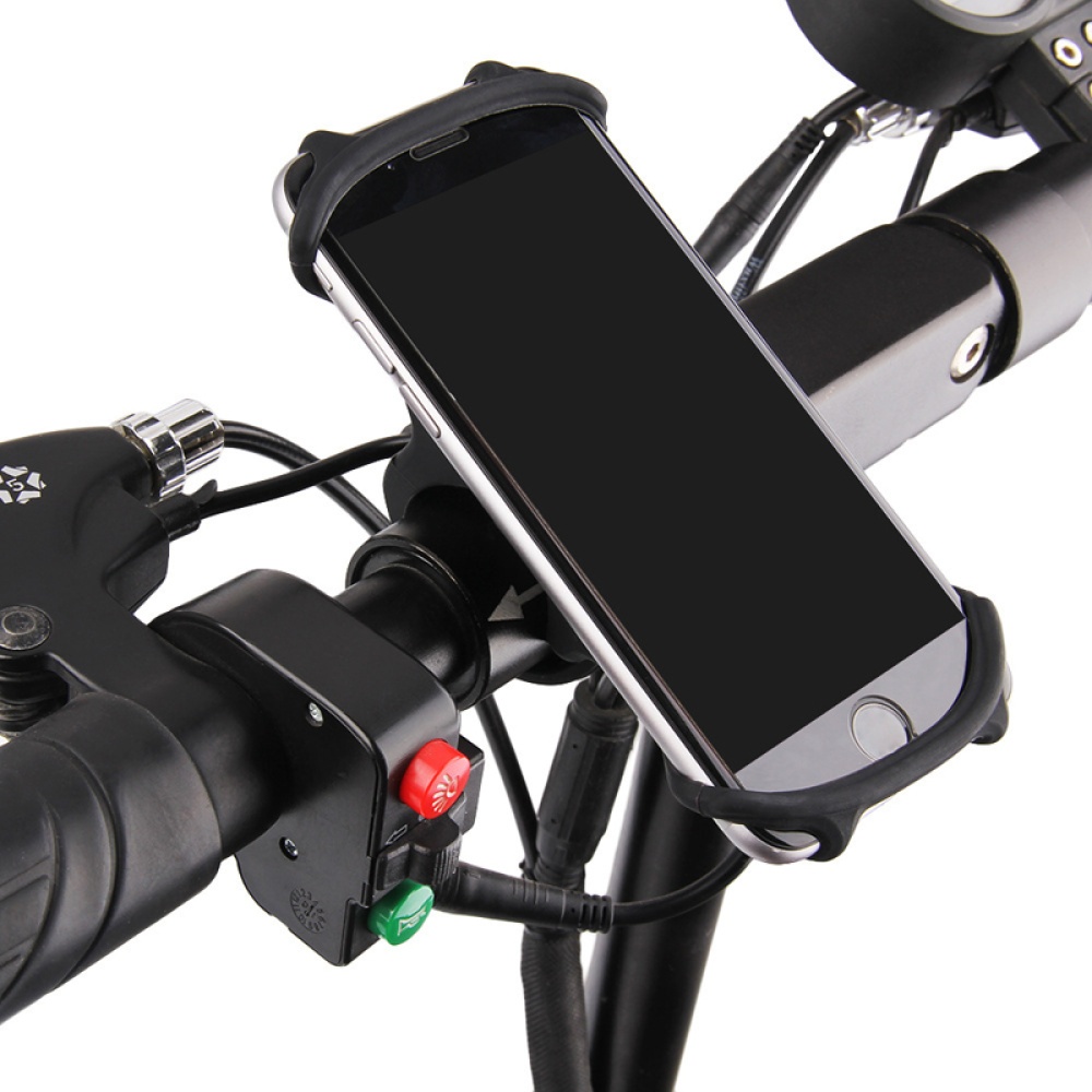 Bike Phone Mount Mobile Cellphone Holder Universal Cradle for All Bicycle Handlebars iPhone 8, 7, 6, 5, Samsung Series gray - Image 3