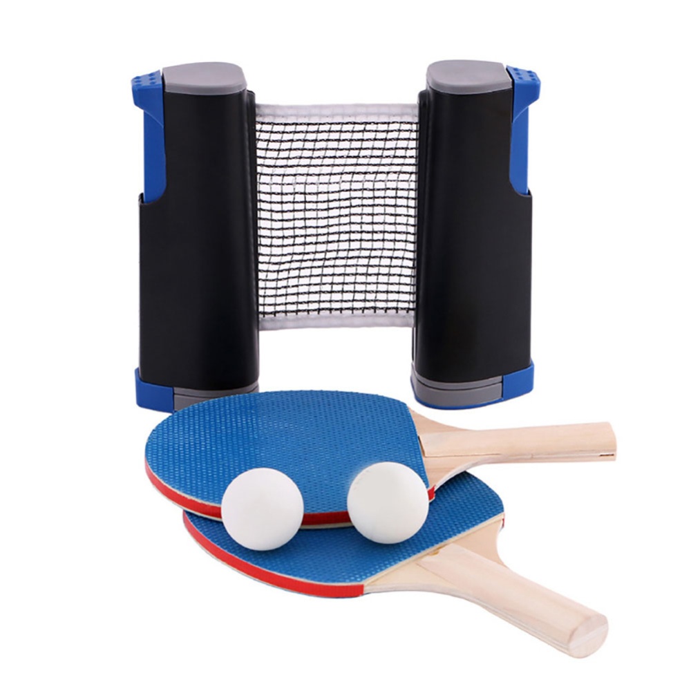 Table Tennis Racket Set Portable Telescopic Rack Black and blue PT-270 - Image 3