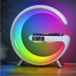 Smart Wake Up Light Alarm Clocks with App Sunrise Clock 15w Fast Wireless Charger for Heavy Sleepers Black - Image 3