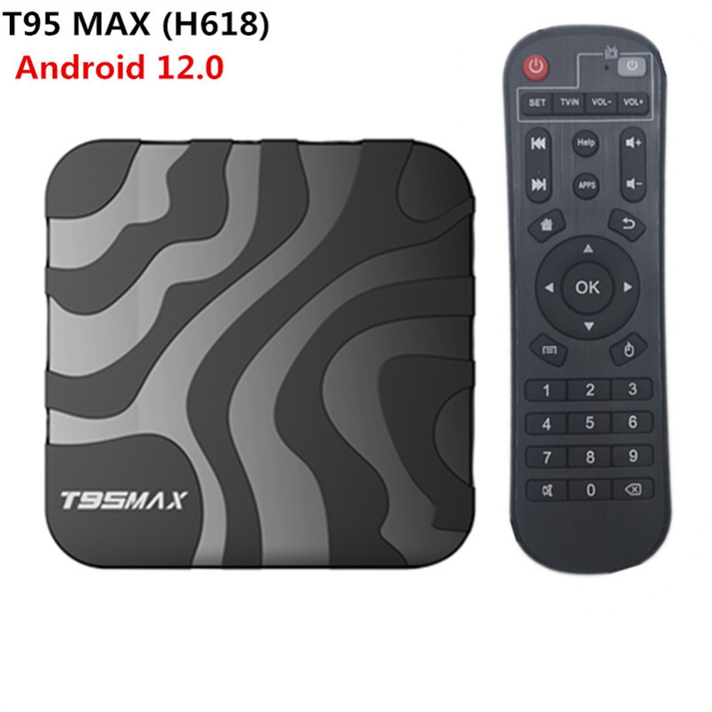T95max Android 12 Smart Tv Box H618 2.4g 5g Wifi Bluetooth Network Set Top