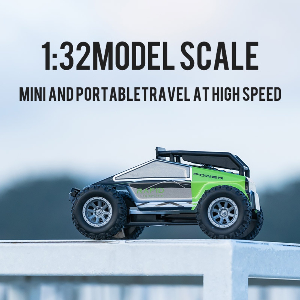 S638 1:32 Remote Control Electric Drift 20KM / H High Speed RC Car 2.4GHz Off Road Vehicles 4WD for Kids   green - Image 3