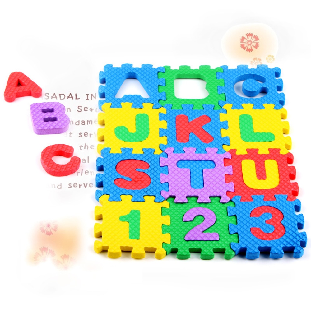 36pcs/set Baby Child Number Alphabet Puzzle Foam Maths Educational Mat Toy - Image 3