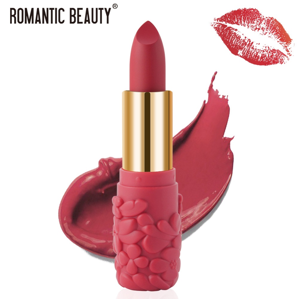 Women's Lipstick Waterproof Matte Moisturizing Cosmetics 06# - Image 3