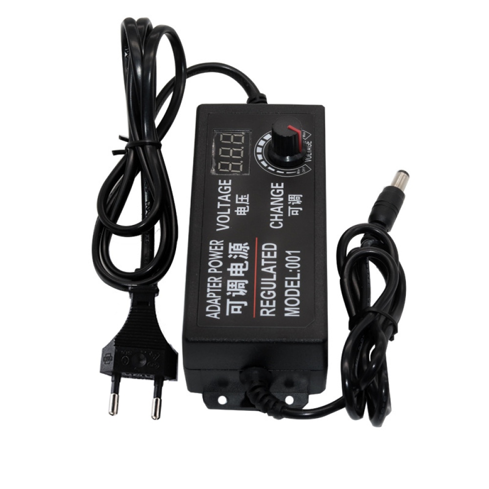 Power Supply Adapter Display Screen 3 9 12 24 V Volt Transformer 220V To 12V 24V AC DC 3V 9V Adjustable 3-24V 2A