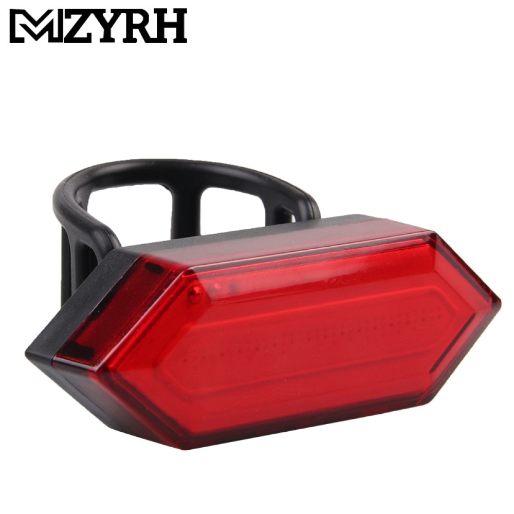 Bike USB Charging Taillight Warning Lights Flashlight for Bicycle Rear Light Red light - Image 2