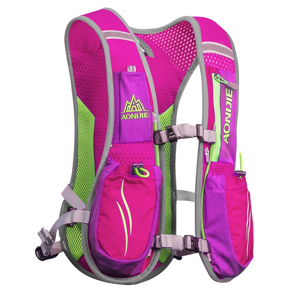 2L Outdoors Mochilas Trail Marathoner Running Race Hydration Vest Pack Backpack Grey - Image 2