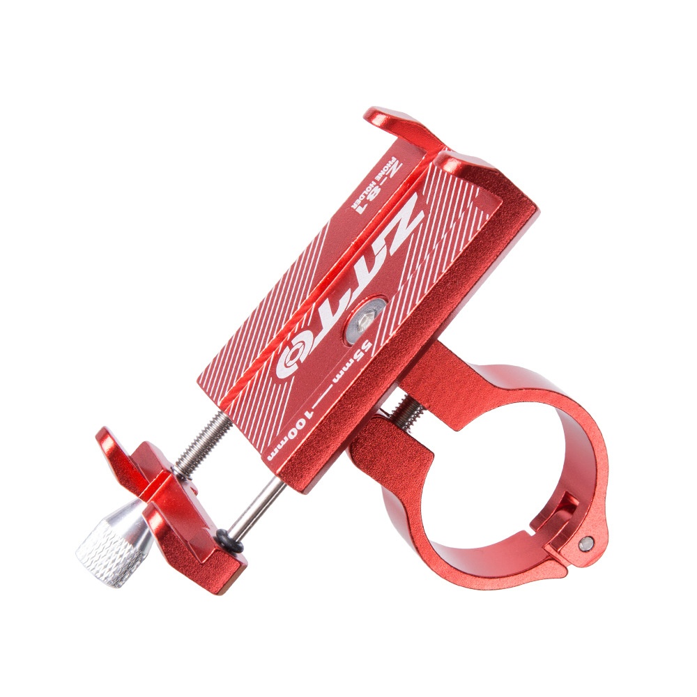ZTTO Aluminum Alloy Bike Phone Holder Reliable Mount Universal Mobile Cell GPS Metal Motorcycle red