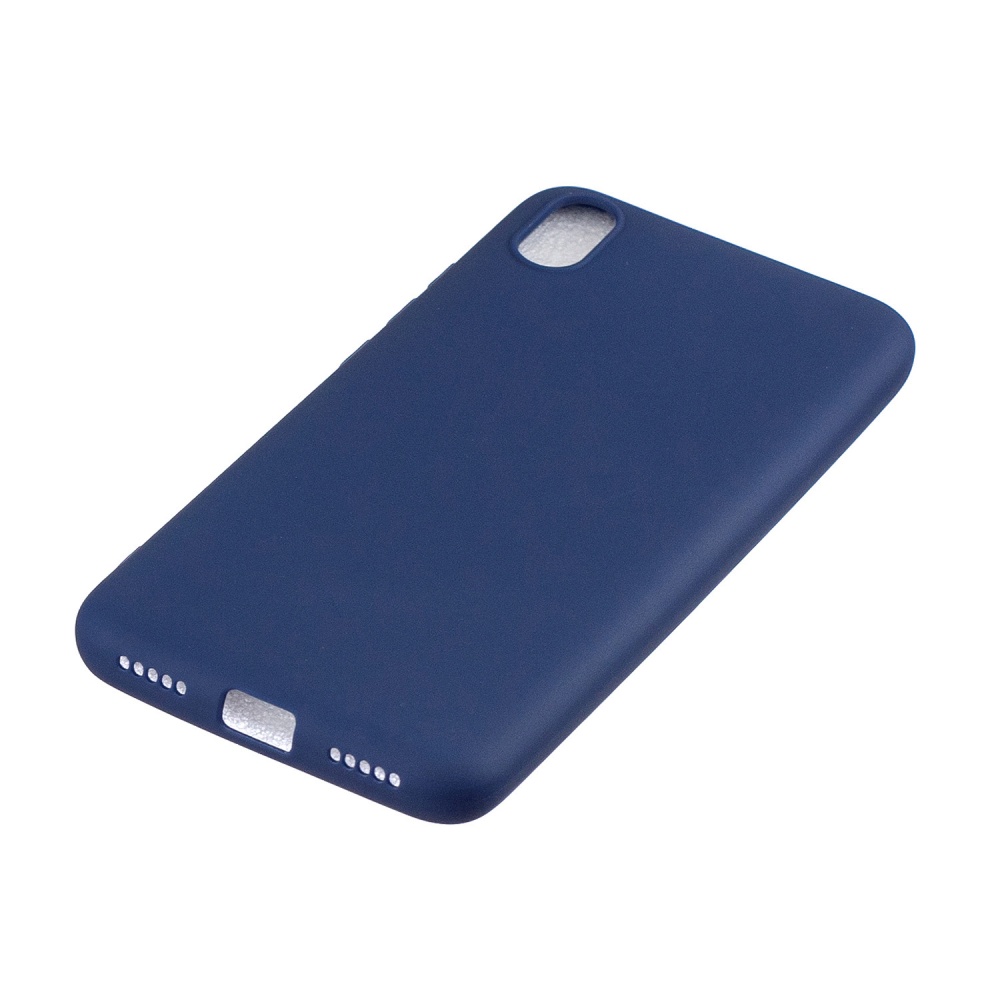 For Redmi 7A Lovely Candy Color Matte TPU Anti-scratch Non-slip Protective Cover Back Case Navy - Image 3