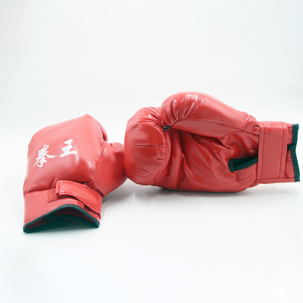 Men Women Kids PU Leather Kick Boxing Gloves Thai Sports Hands Protector As shown - Image 2