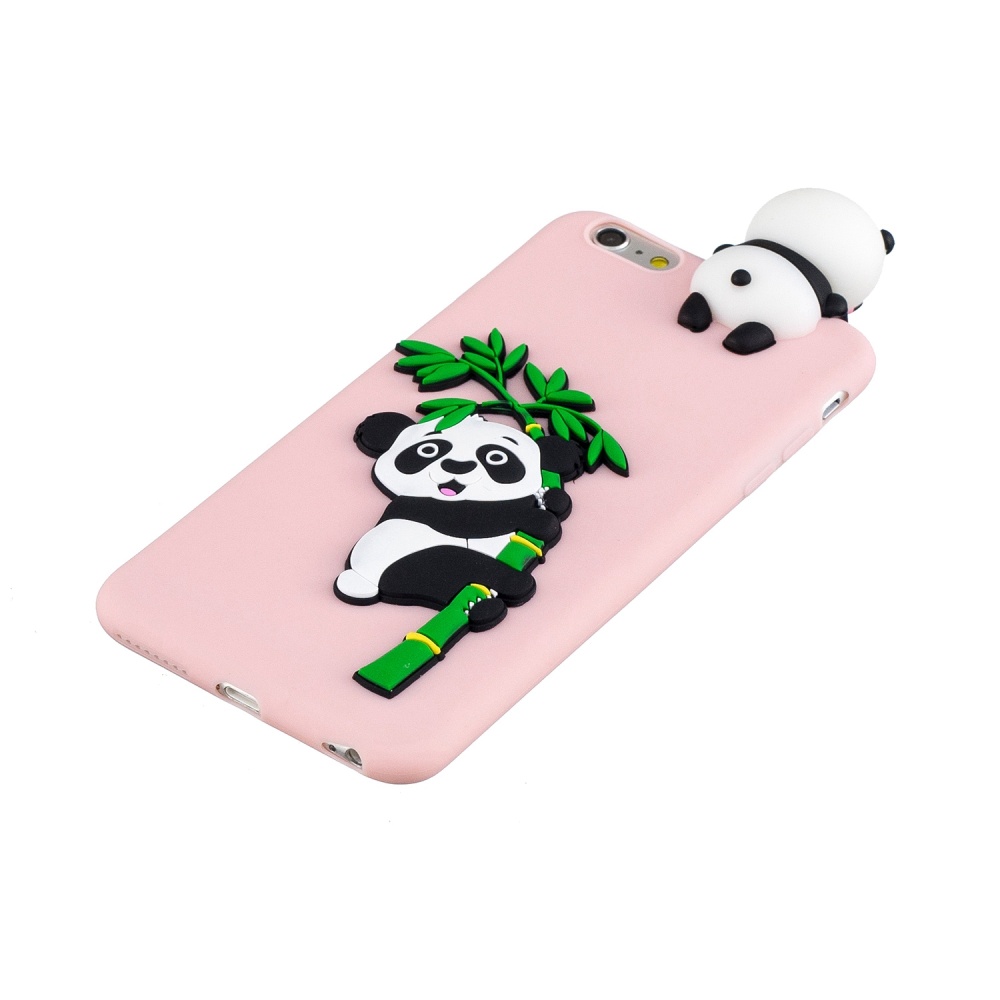 For iPhone 5/5S/SE/6/6S/6 Plus/6S Plus/7/8/7 Plus/8 Plus Phone Case 3D Cartoon Panda Bamboo Cellphone Back Shell Shockproof Smartphone Cover - Image 3