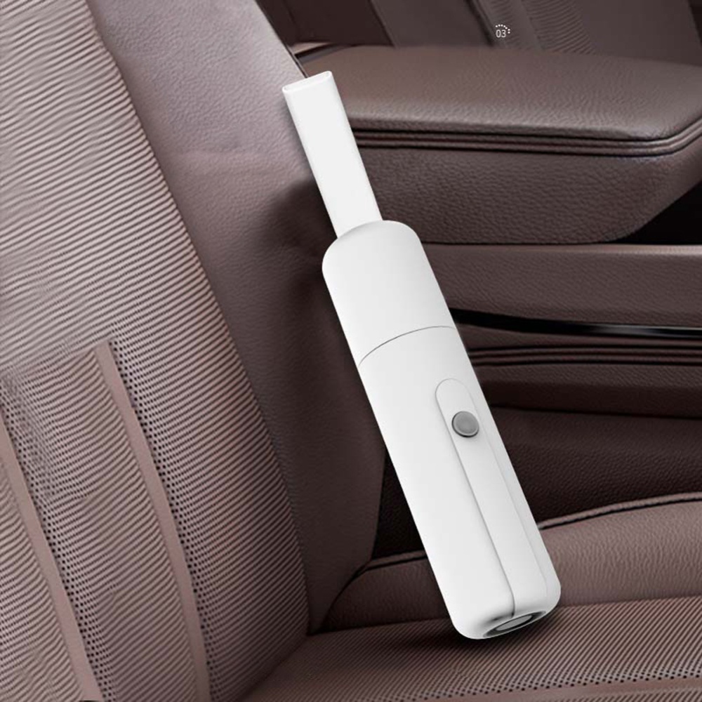 Car Wireless Vacuum Cleaner Portable Handheld Cordless Rechargeable Powerful Suction White - Image 2