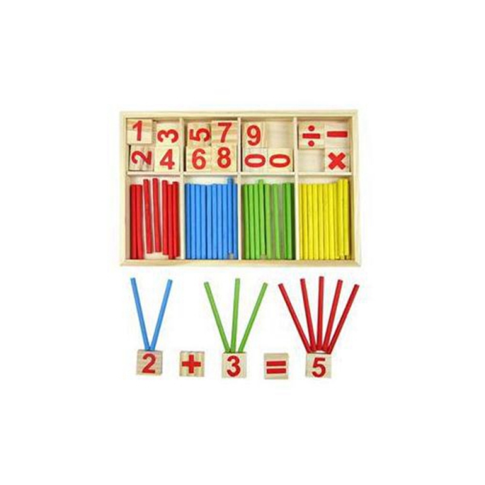 Preschool Educational Toys Wooden Mathematical Intelligence Stick Block Counting Sticks for Girls and Boys - Image 3