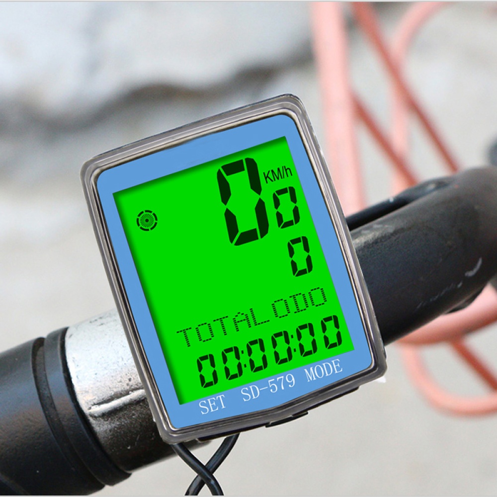 Sd-579a Computer Waterproof Bicycle Odometer Speedometer with Backlight Lcd FFF2029 - Image 3