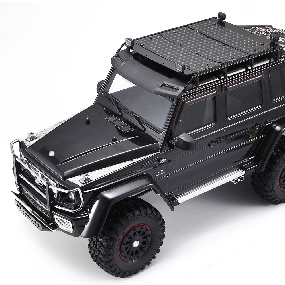 TRAXXAS TRX-4 G500 TRX-6 G63 Metal CNC Aluminum Alloy Front Bumper Stinger Simulation Climbing Accessories Black silver_Up front - Image 3