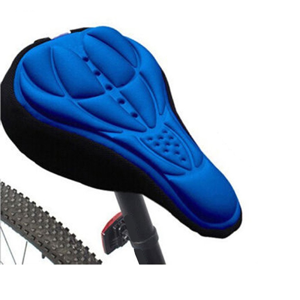 3D Breathable Bicycle Seat Cover Embossed High-elastic Cushion Perfect Bike Accessory red - Image 3