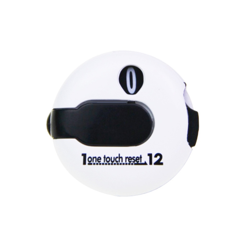 Mini Golf Stroke Score Counter One Touch Reset Professional Scoring Tool Precise Marker For Course white/black - Image 2