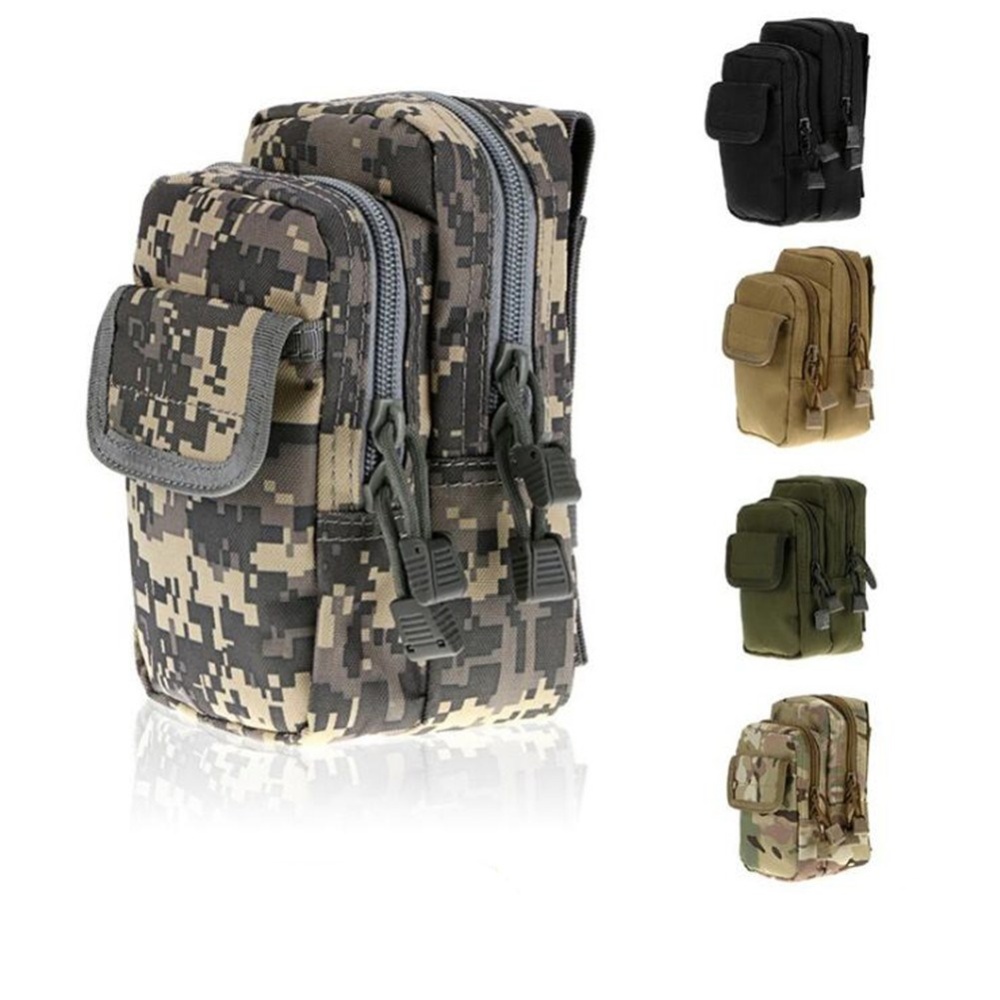 2-Layer Pouch Waist Pack Bag Fanny Pocket CP camouflage_17.5x10x8.5cm - Image 2