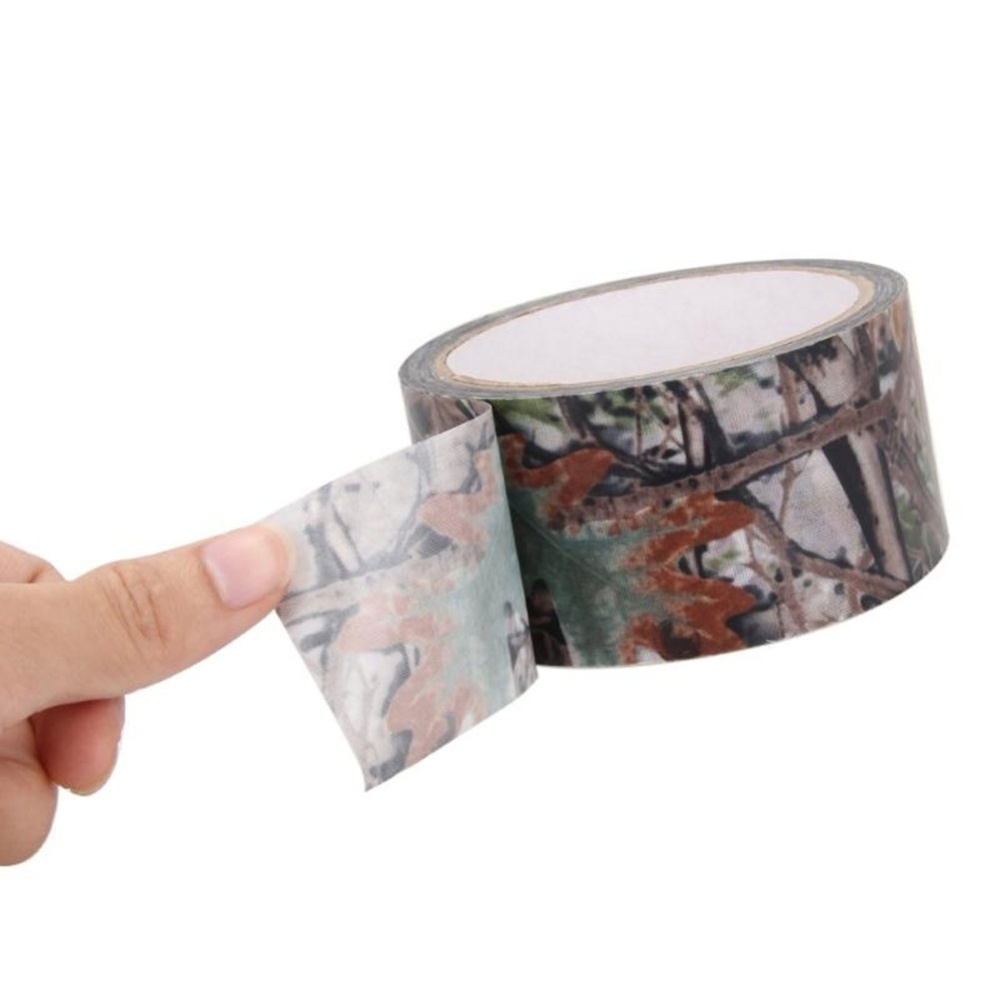 10M Outdoor Bionic Camouflage Maple Leaf Dead Hunting Tape Sticker Random Color_5 cm wide, 10 m length - Image 3