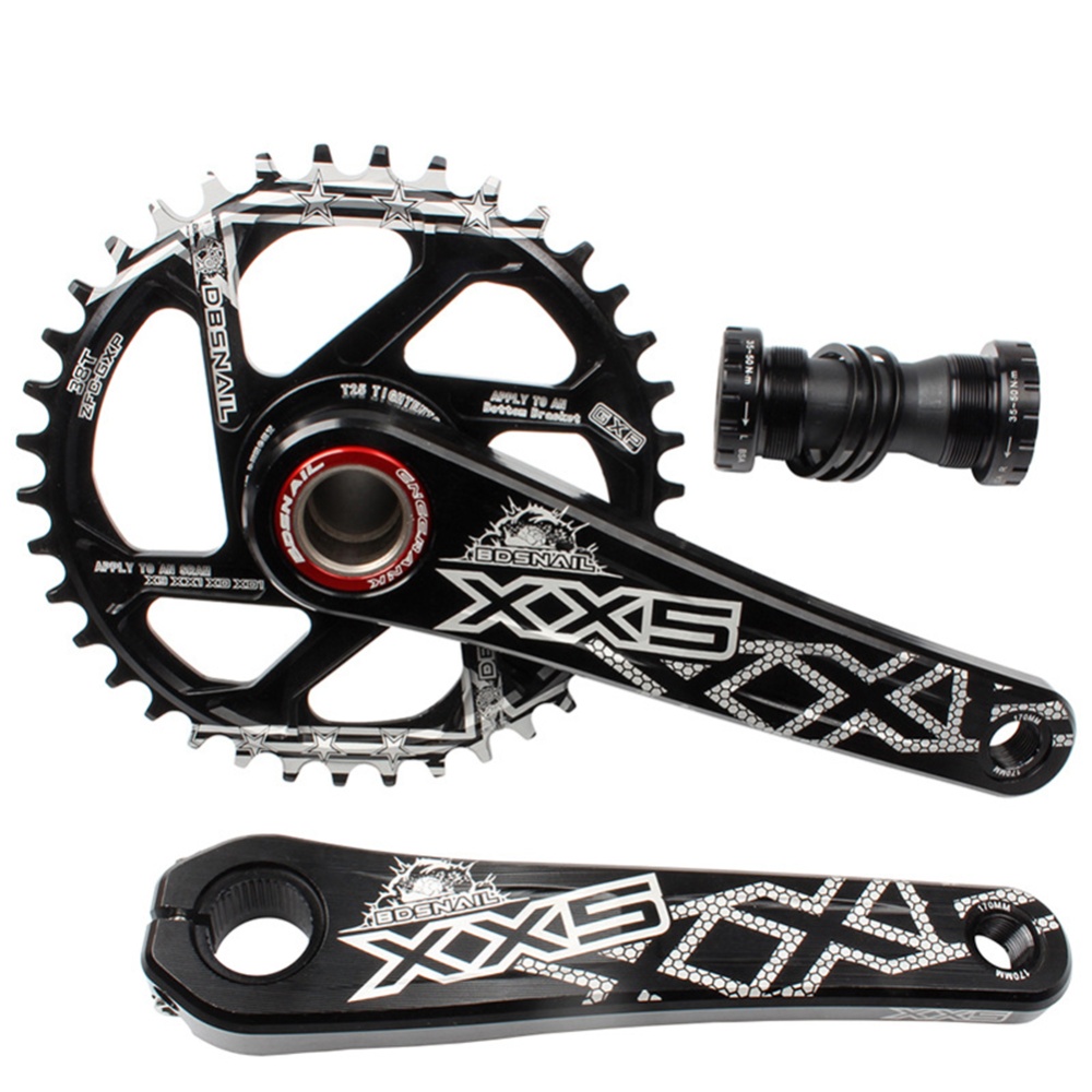 SNAIL 30T 32 34T Crankset Crank Axle for Mountain Bike Upgrade Accessaries GXP left and right crank black (leg length 170mm) - Image 3