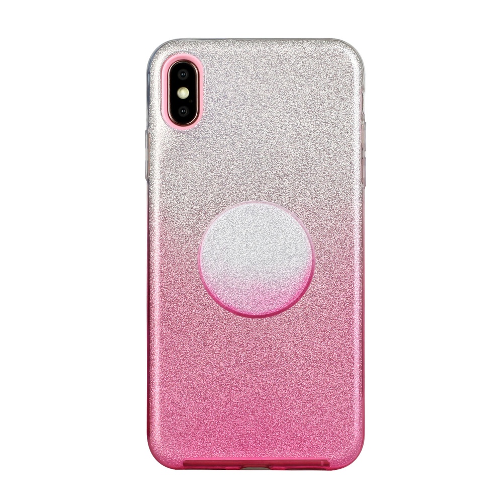 for HUAWEI Y5 2019/HONOR 8S/Y5/PSmart/honor 10 LITE Phone Case Gradient Color Glitter Powder Cover with Airbag Bracket Pink - Image 3