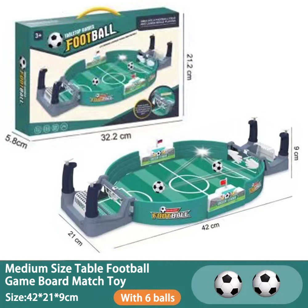 Table Football Game Board Match Toys For Kids Soccer Desktop Parent-child Interactive Competitive Games medium-with 6 balls - Image 2