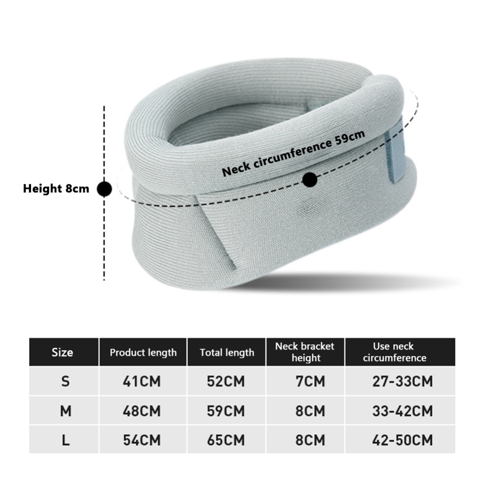 High Elastic Sponge Neck Stretcher 360 Degree Portable Breathable Massager Gray Single Layer - Image 2