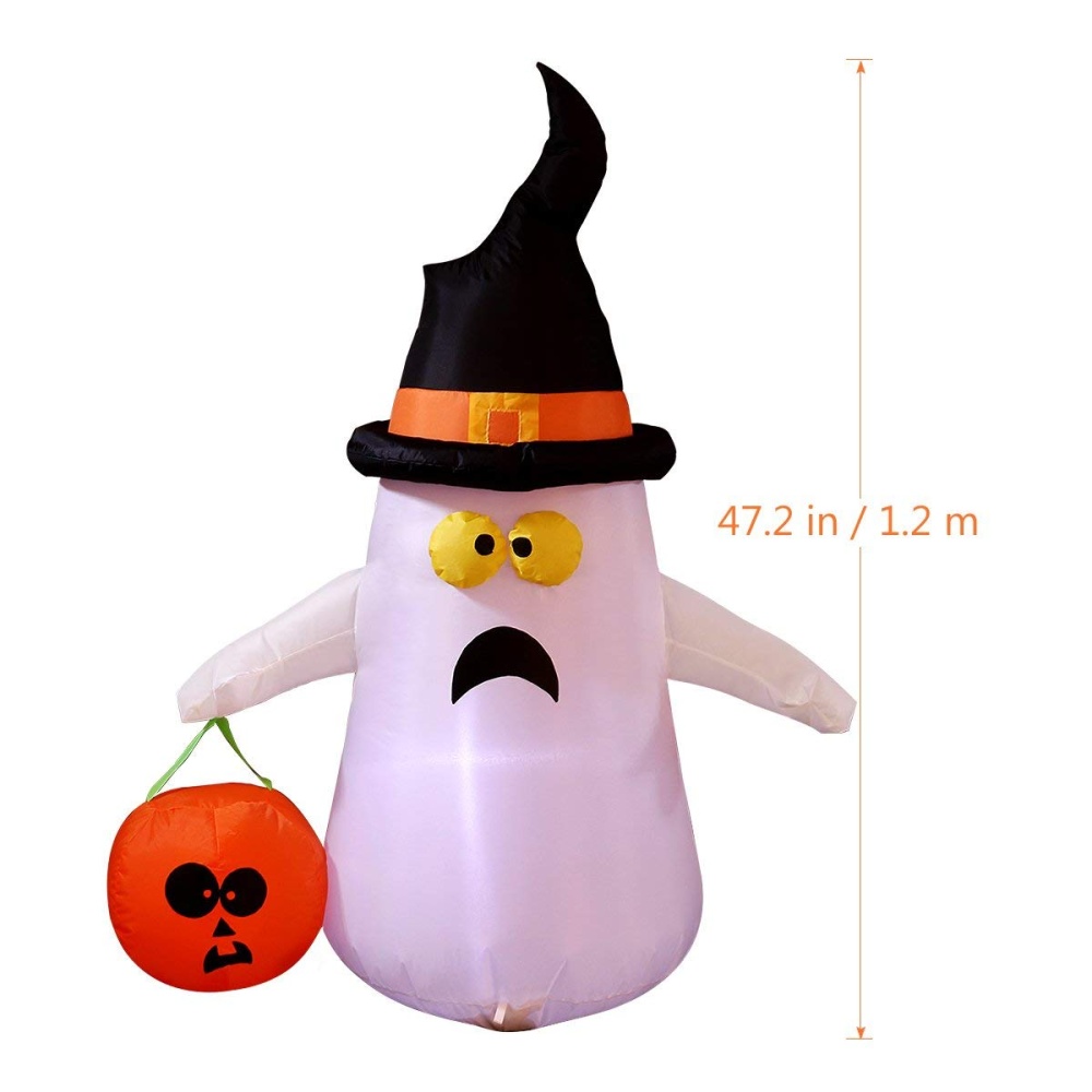 1.2m Halloween Inflatable Ghost Scary for Home Yard Ornaments Stage Prop - Image 2